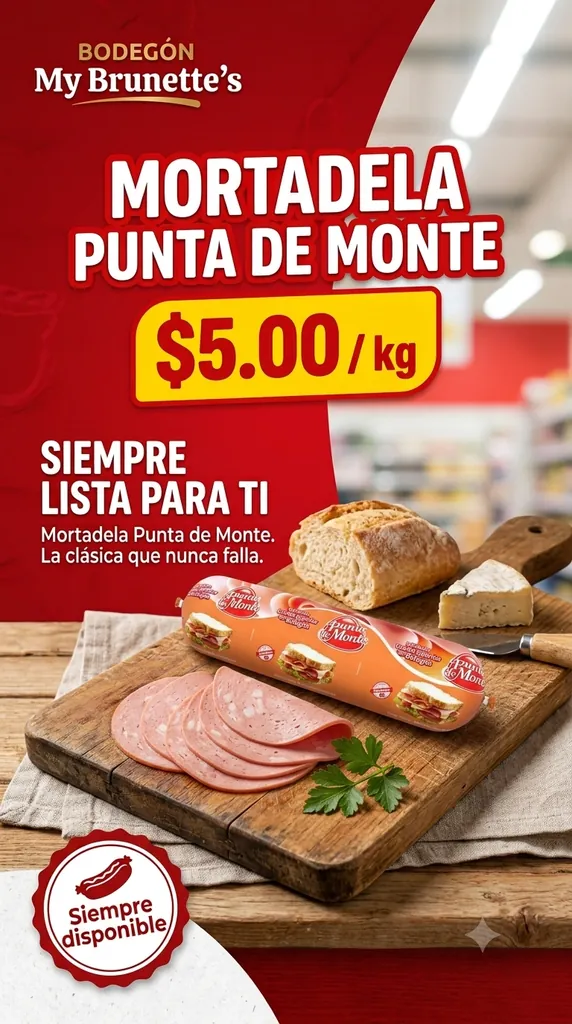 Mortadela Punta de monte tipo Boloña