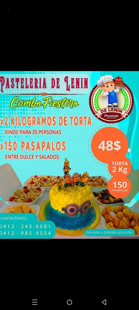 combo para evento  con envio a domicilio