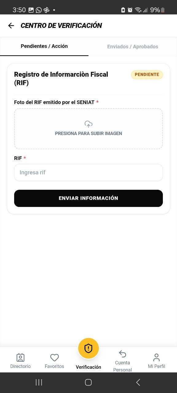 Documentos por subir en Atajazo